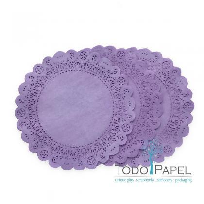 50 Pack Of 12 Inch Plum Purple Paper Lace Doilies..
