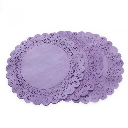 50 Pack Of 12 Inch Plum Purple Paper Lace Doilies..