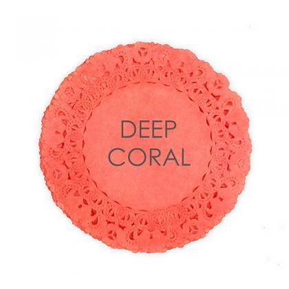 50 Pack 12 Inch Normandy Style Vibrant Deep Coral..
