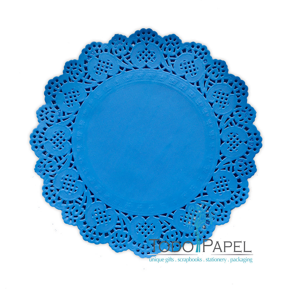 Aruba Blue 100 Pack - 10 Inch Paper Lace Doilies | Blue Wedding Receptions, And Party Event Table Decor | Charger Plates, Placemats, Centerpieces